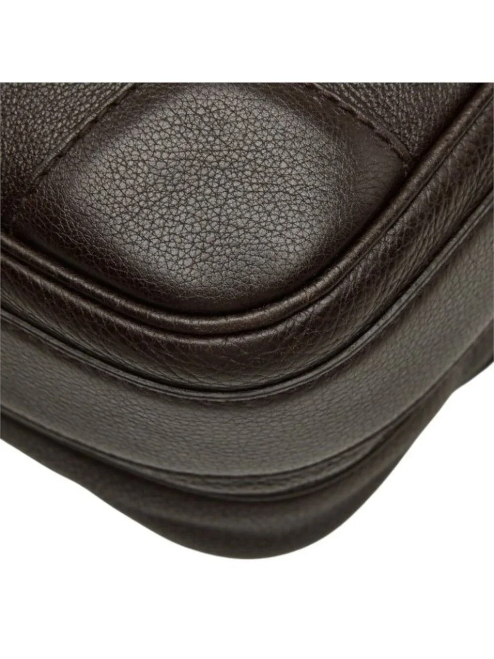 Gucci Crossbody Shoulder Bag Dark Brown Leather